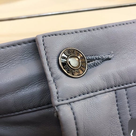 AGOLDE 90's Pinch Marlin Blue Classic Recycled Leather Straight Leg Pants 31 NWT - Picture 8 of 11